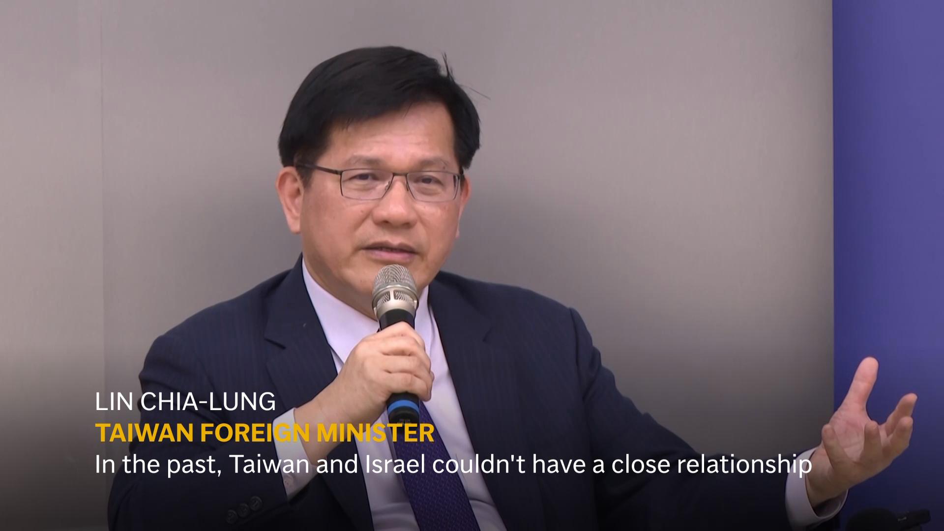 Taiwan’s foreign minister says closer ties with Israel align with the island’s interests