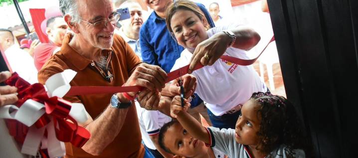 Gobernador entregó obras de mejoramiento del colegio San Juan de Tocagua