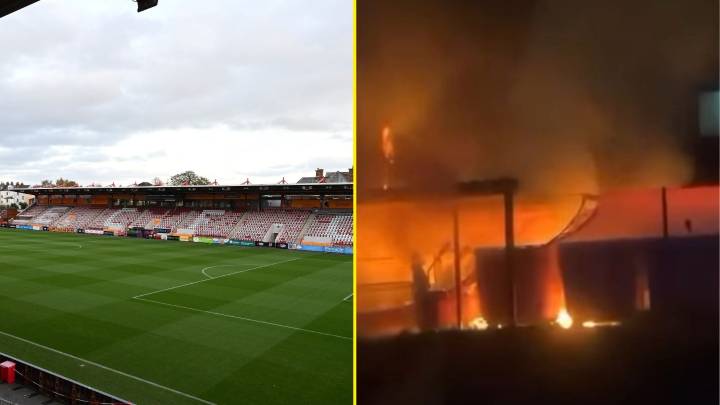 EFL club forced to postpone match after fire broke out at stadium