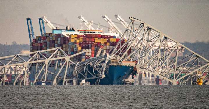 Improperly placed wire label caused power outage on container ship before crash into Key Bridge, NTSB says