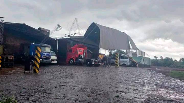 Daños: tornados afectaron a Misiones y la región vecina en Brasil