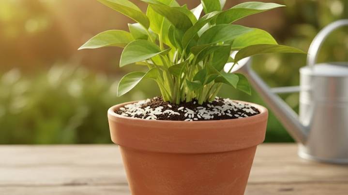 Pocos lo saben: para qué sirve enterrar arroz en las macetas