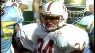 Nebraska linebacker Trev Alberts records 10 solo stops against UCLA in 1993