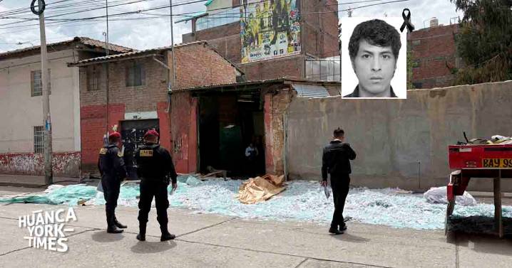 Huancayo: Cinco toneladas de láminas de vidrio aplastan y acaban con la vida de obrero mientras las descargaba de un camión