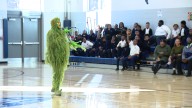 Grinch appears across Baltimore before performances at Hippodrome