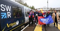 Football club honoured with new South Western Railway Arterio 'Phoenix' train