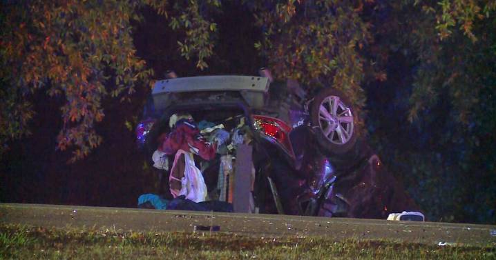 Car overturned onto its roof on Capital Boulevard  :: WRAL.com