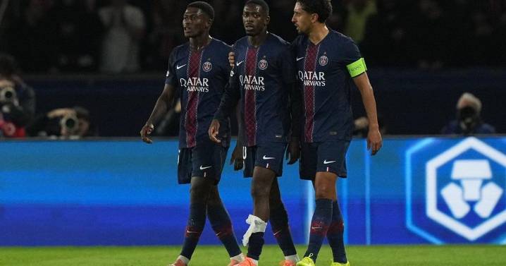PSG forward Dembélé replaced in 1st half of Champions League game against Bayern Munich