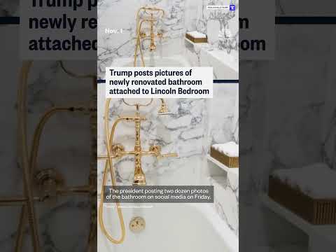 Pictures released of renovated White House bathroom