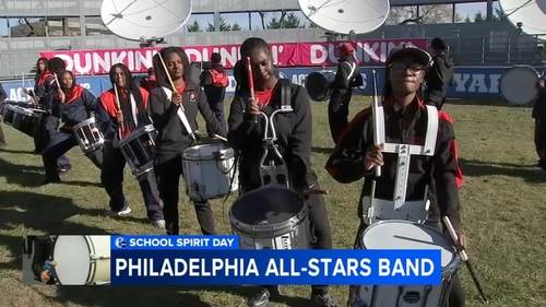 School Spirit: Philadelphia All-Stars Marching Band takes over the Yard ahead of the 6abc Dunkin' Thanksgiving Day Parade