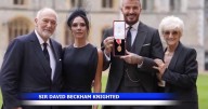 David Beckham knighted by King Charles III at Windsor Castle
