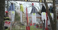 Halloween display depicts municipal politicians hanging from a noose in Manitoba