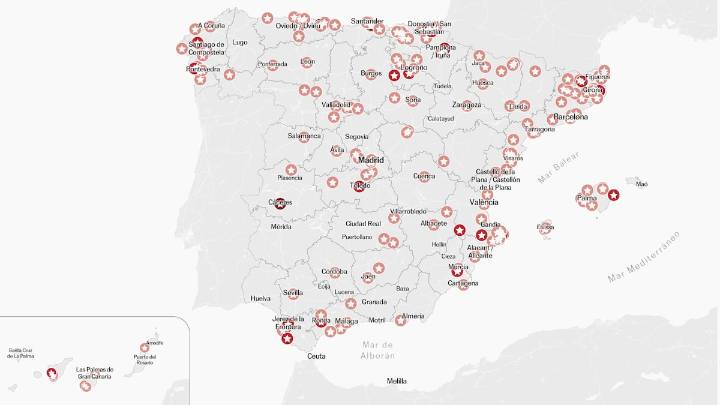 Mapa de todos los restaurantes con estrella Michelin 2026 en España