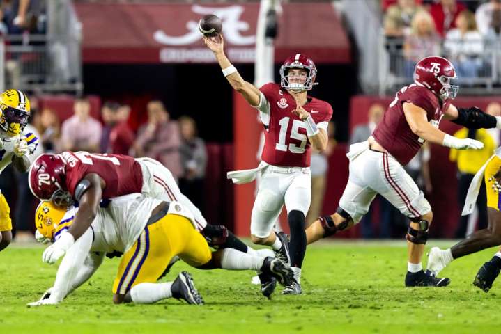 Alabama quarterback Ty Simpson LSU after Alabama’s 8th straight win: ‘Everybody doubted us at first’
