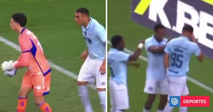 Sospechoso gol en Brasil: delantero se escondió detrás del arquero, le robó la pelota y anotó