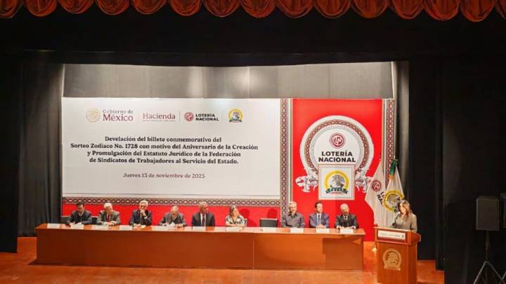 Lotería Nacional devela billete alusivo a la FSTSE