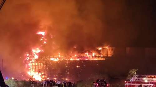 Massive fire burns at Texas City's PHR Peakers Plant, officials say; smoke plume visible on 13 Alert Radar