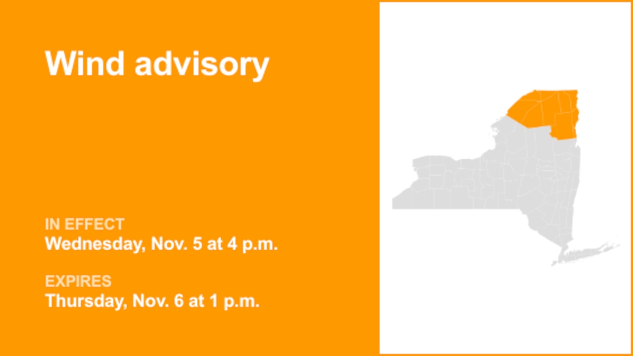 NY weather: Wind advisory issued for New York for Wednesday and Thursday