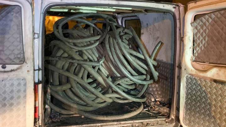 Tres detenidos por el robo de cableado de cobre en Sena de Luna (León)