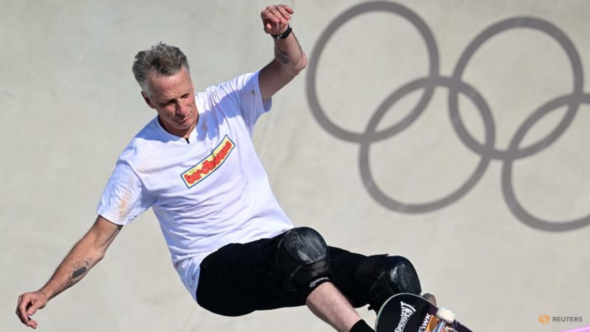 Skateboarding-Tony Hawk lobbying for vertical exhibition at Los Angeles Olympics