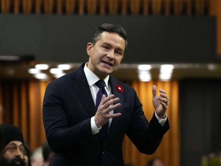 After a week of intrigue, Poilievre turns the focus back to Carney