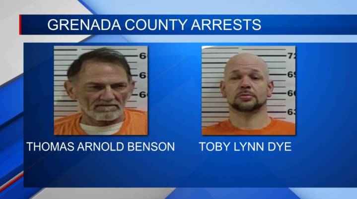 Two men arrested on multiple charges in Grenada County