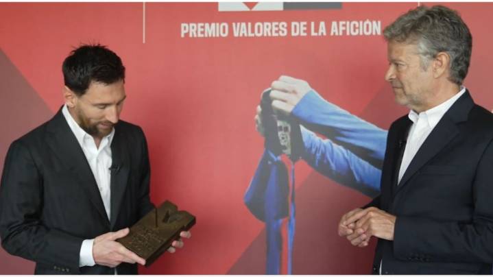 Lionel Messi fue premiado como el "jugador más querido en la historia del Barcelona"