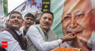From litti chokha to jalebis: Streets burst into celebration as NDA crosses 200 mark; Delhi BJP HQ readies Bihari feast for victory night