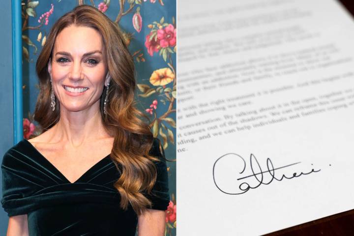 Kate Middleton's Signature as 'Catherine' and Solo Royal Cypher Appear on Letter