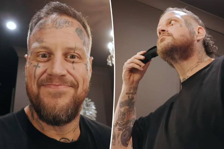 Slimmed-down Jelly Roll reveals dramatic new look after shaving his face