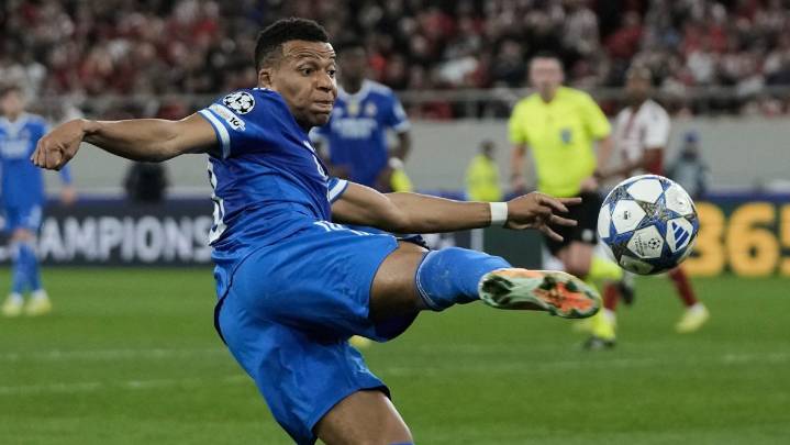 Mbappé firma un póker histórico en Champions League y sostiene al Real Madrid ante el Olympiacos