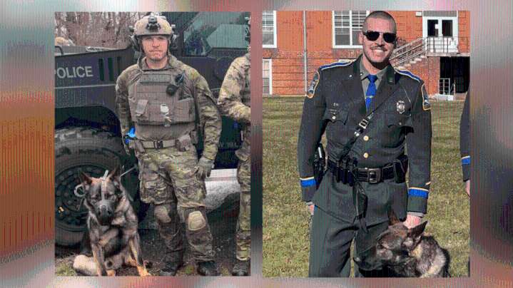 Fallen Connecticut State Trooper First Class Aaron Pelletier's retired K