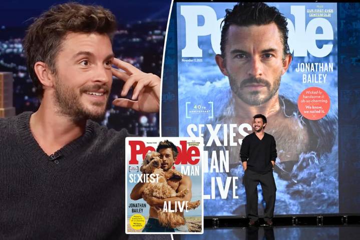 Jonathan Bailey celebrates People magazine's 'completely absurd' choice to make him 'Sexiest Man Alive'