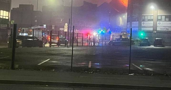 Emergency services swarm town centre as major fire engulfs closed nightclub