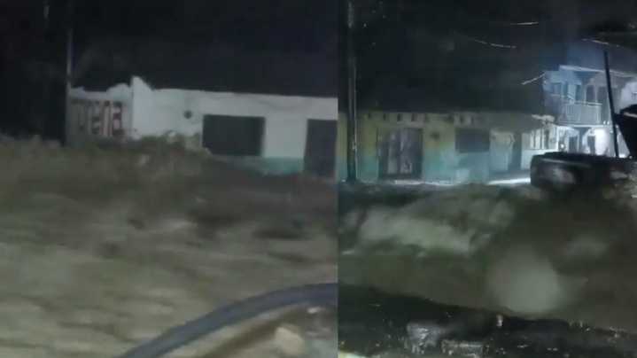 Reportan Diez Casas Inundadas por el Desbordamiento de un Arroyo en Jopala, Puebla