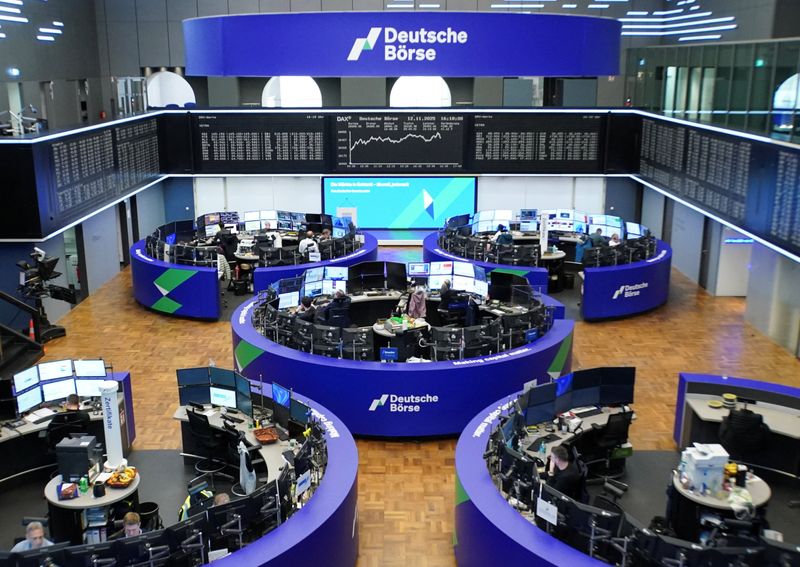 European shares fall as US rate cut expectations wane; UK fiscal worries resurface