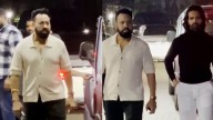 Salman Khan’s Bodyguard, Shera, Attends Salim Khan’s Wedding Anniversary Party With Son