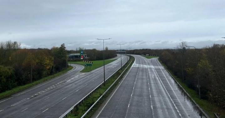 Pedestrian dies after crash with HGV and car which closed A50 for 12 hours