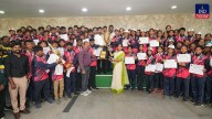 Revanth Reddy Congratulations Students For Overall Champions In EMRS National Sports Meet