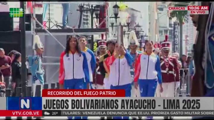 Inició recorrido del fuego patrio de los XX Juegos Bolivarianos Ayacucho