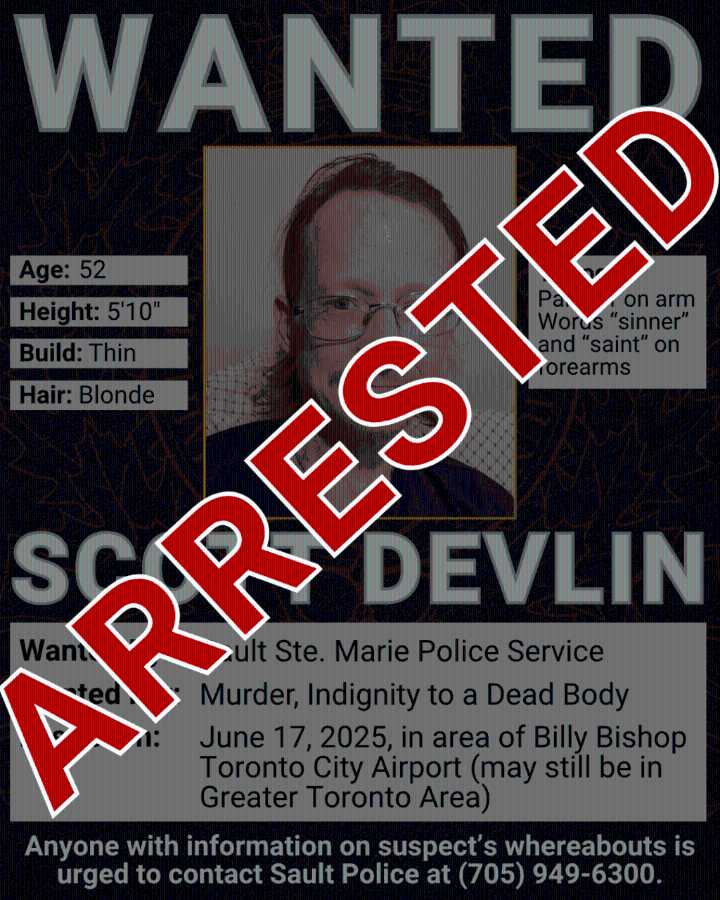 Sault's Pine Street murder suspect nabbed in Toronto