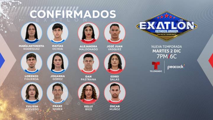 Conoce a 12 nuevos integrantes de Exatlón Estados Unidos