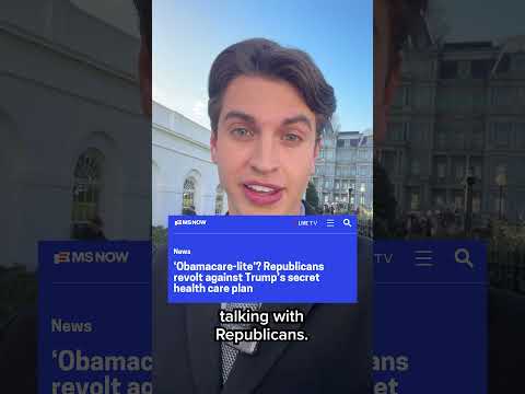 'Obamacare-lite'?: GOP revolts against Trump's secret health care plan