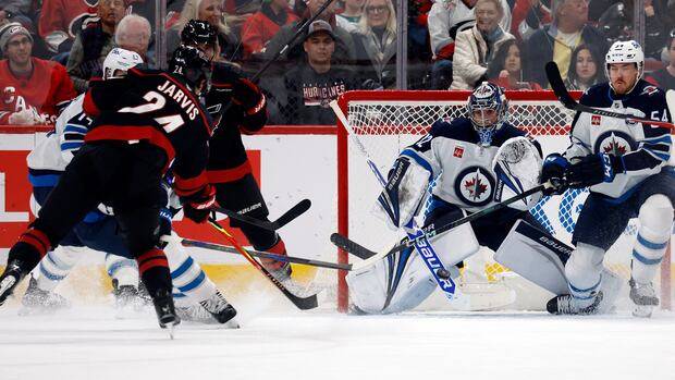 Winnipegger Seth Jarvis notches hat trick to lead Carolina Hurricanes past Jets 5