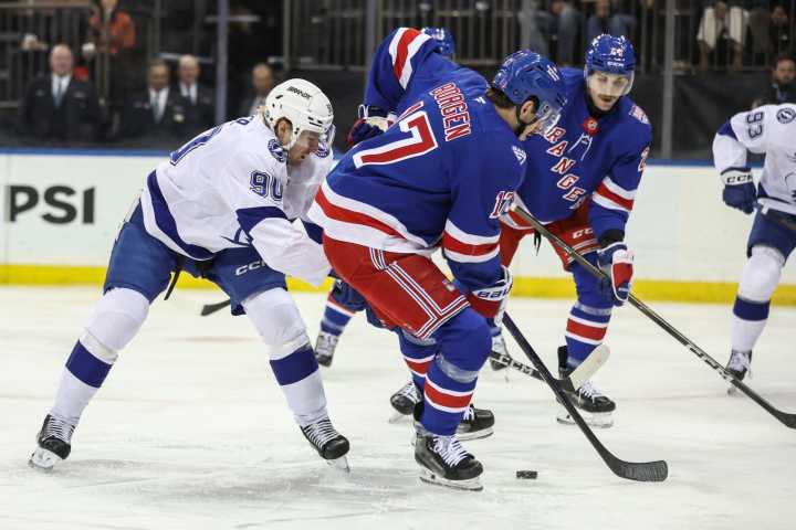 Lightning handle Rangers 4-1, extend win streak to seven - The Rink Live | Coverage of youth, junior, high school and college hockey