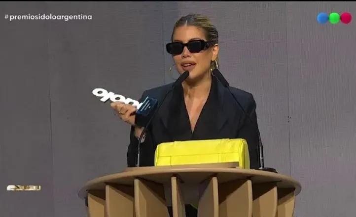 Wanda Nara ganó un premio Ídolo y lanzó un pícaro comentario para la China Suárez