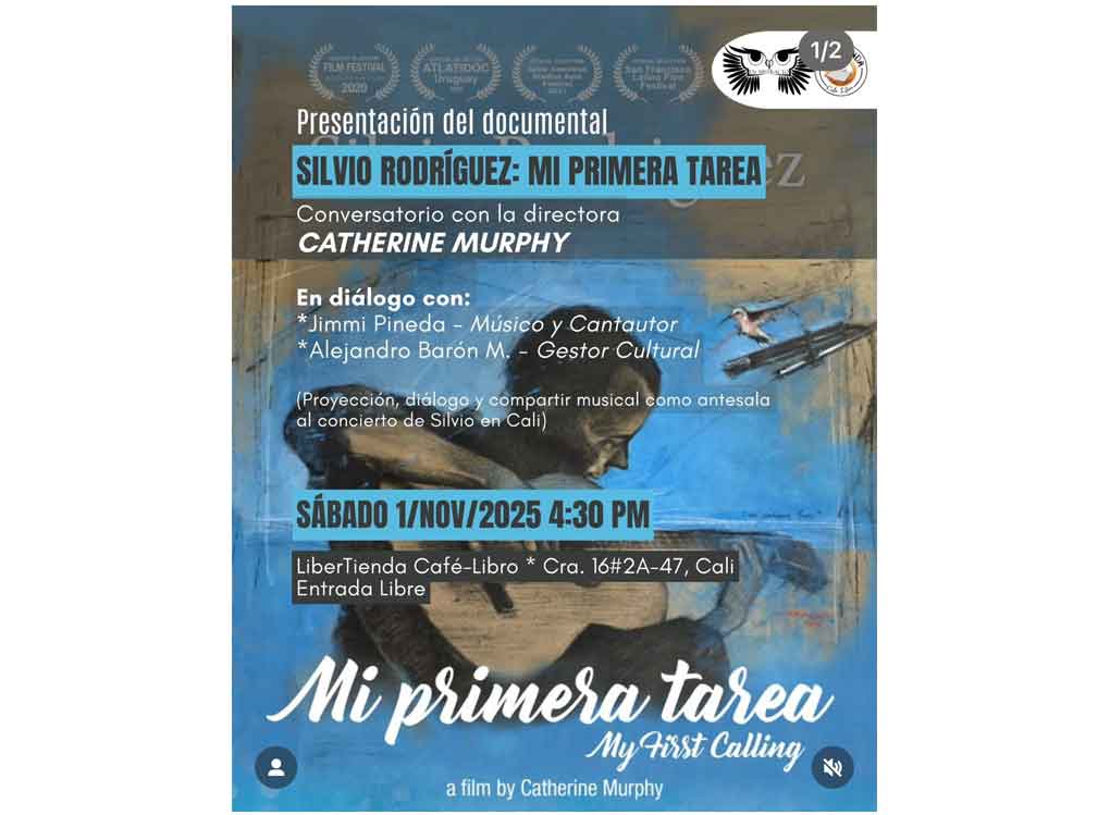 En Colombia documental «Silvio Rodríguez: Mi primera tarea»