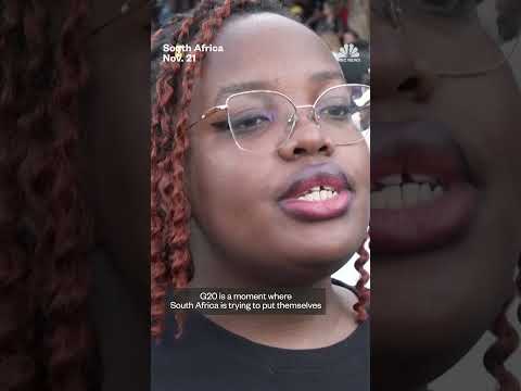 Women protests against gender violence in South Africa as G20 leaders arrive