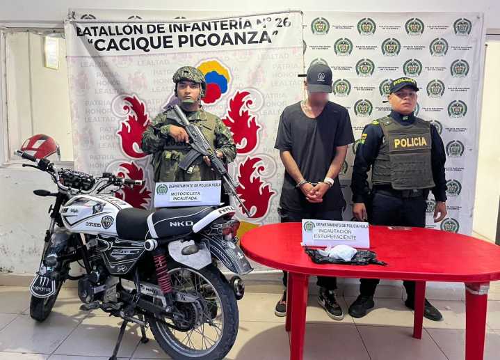 Hombre fue capturado con más de 320 dosis de clorhidrato de cocaína