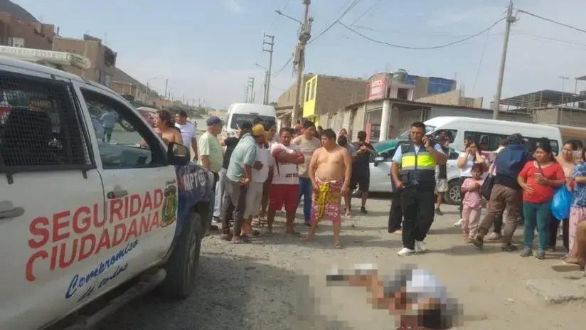 Trujillo: asesinan a balazos a hombre cerca a paradero de combis